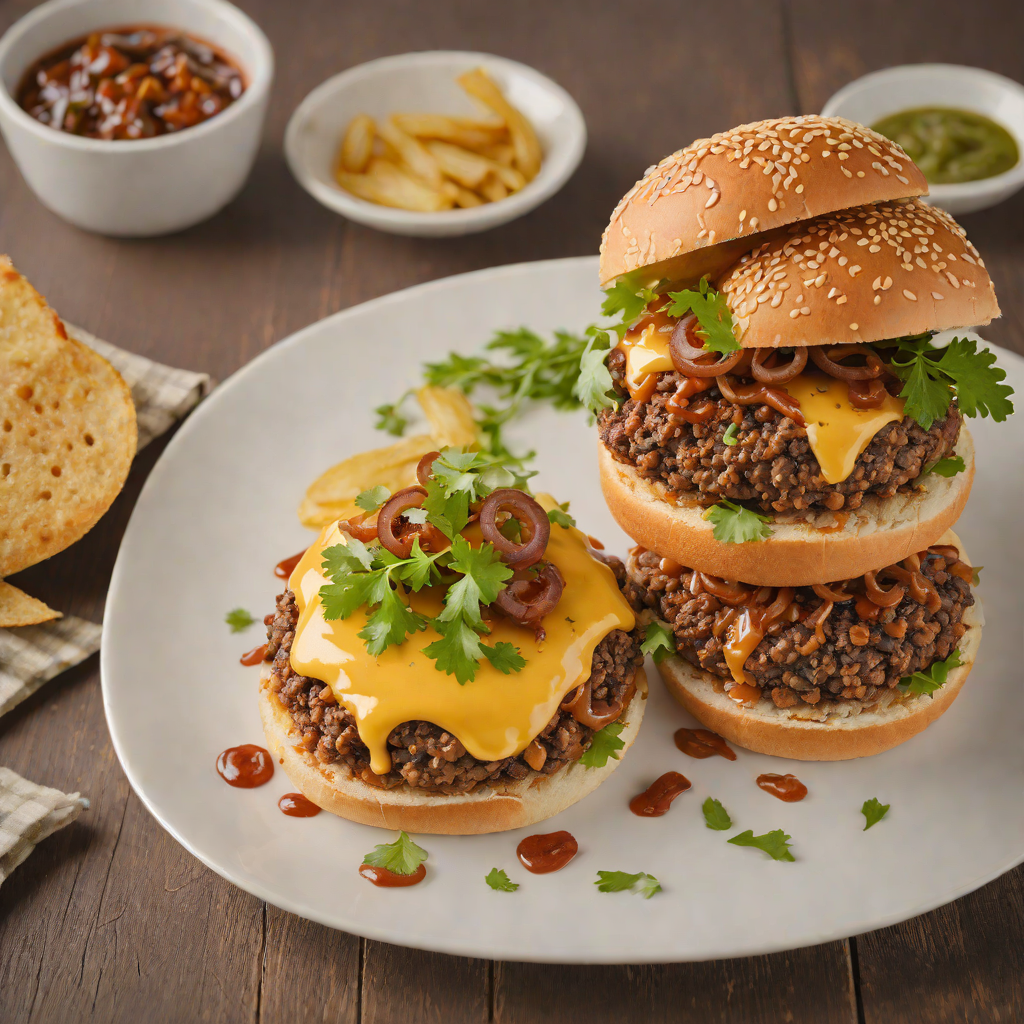 Spiced Chili Cheeseburger with Caramelized Onions