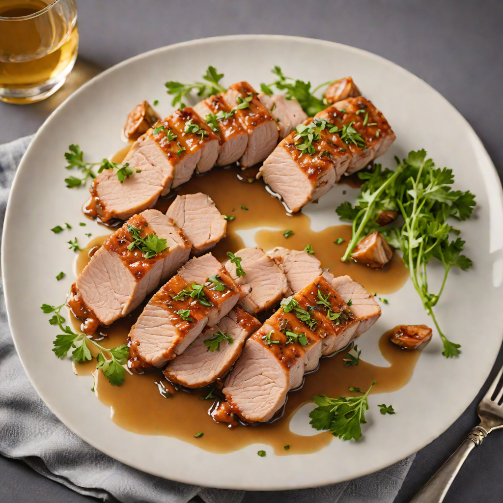 Pan-Seared Pork Tenderloin with Cider and Garlic Reduction
