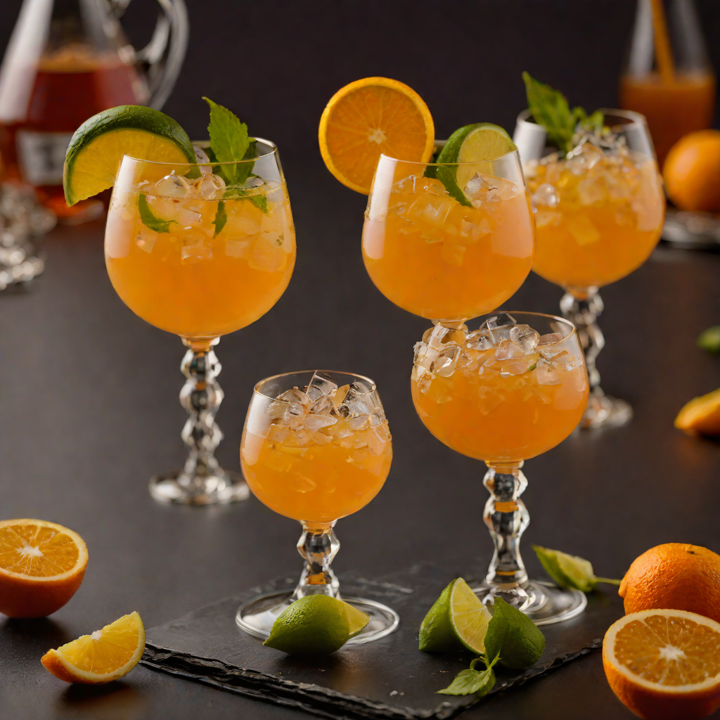 Classic Two-Rum Punch with Orange and Lime