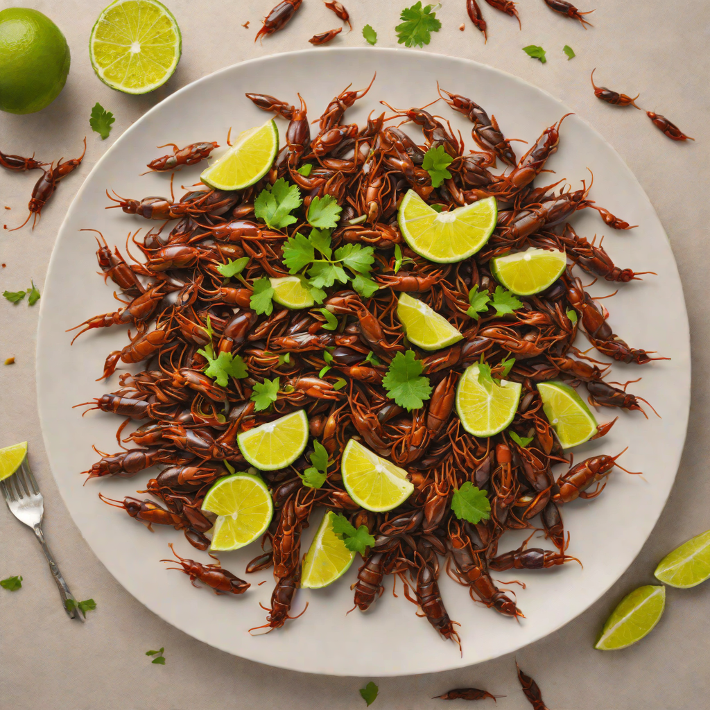 Sautéed Chapulines with Garlic and Lime