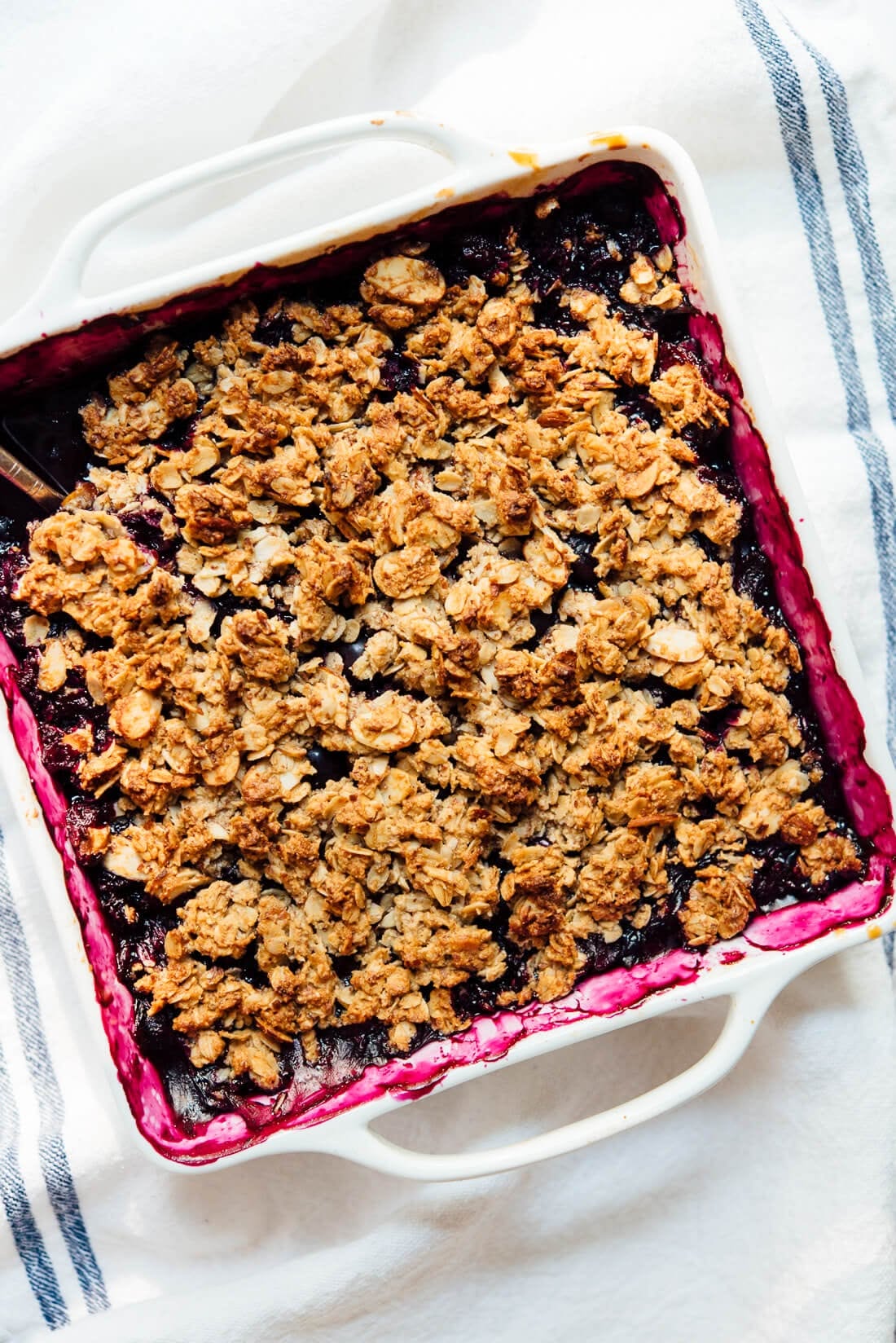 5-Ingredient Blueberry Almond Crisp