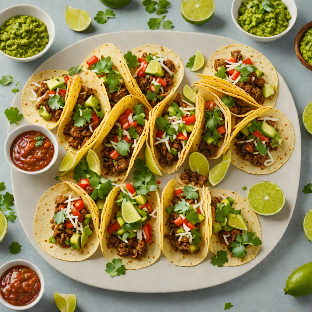 Oven-Baked Mexican Street Tacos with Green Salsa