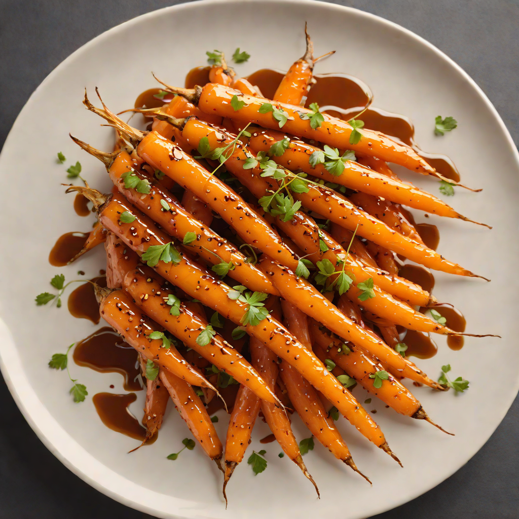 Smoked Miso-Glazed Carrots with Honey and Soy