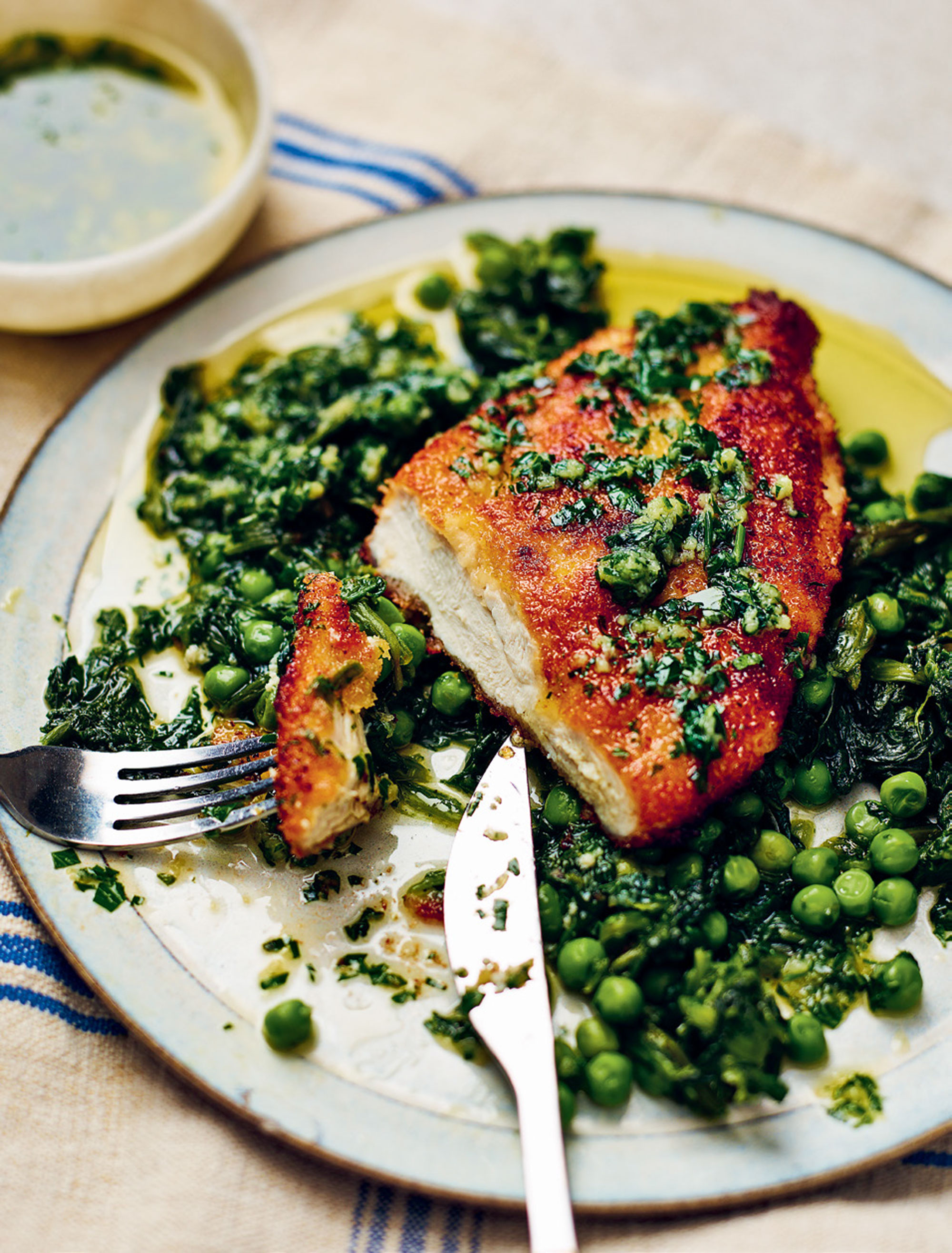 Berbere-Spiced Chicken Breasts with Sautéed Collard Greens
