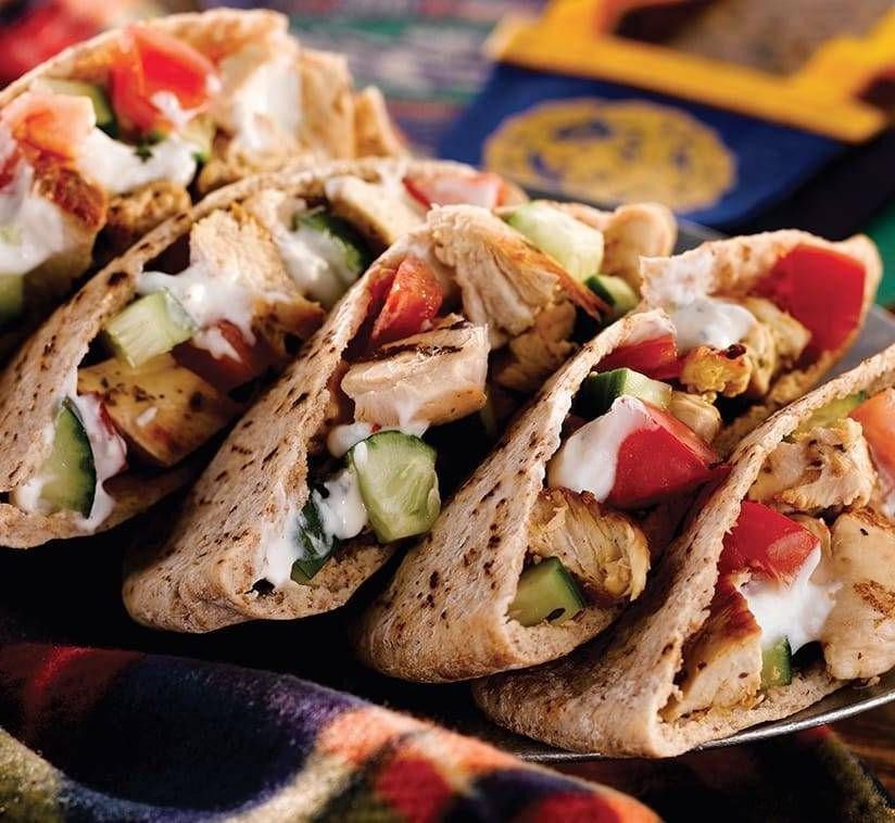Overnight Marinated Grilled Chicken Pita Pockets