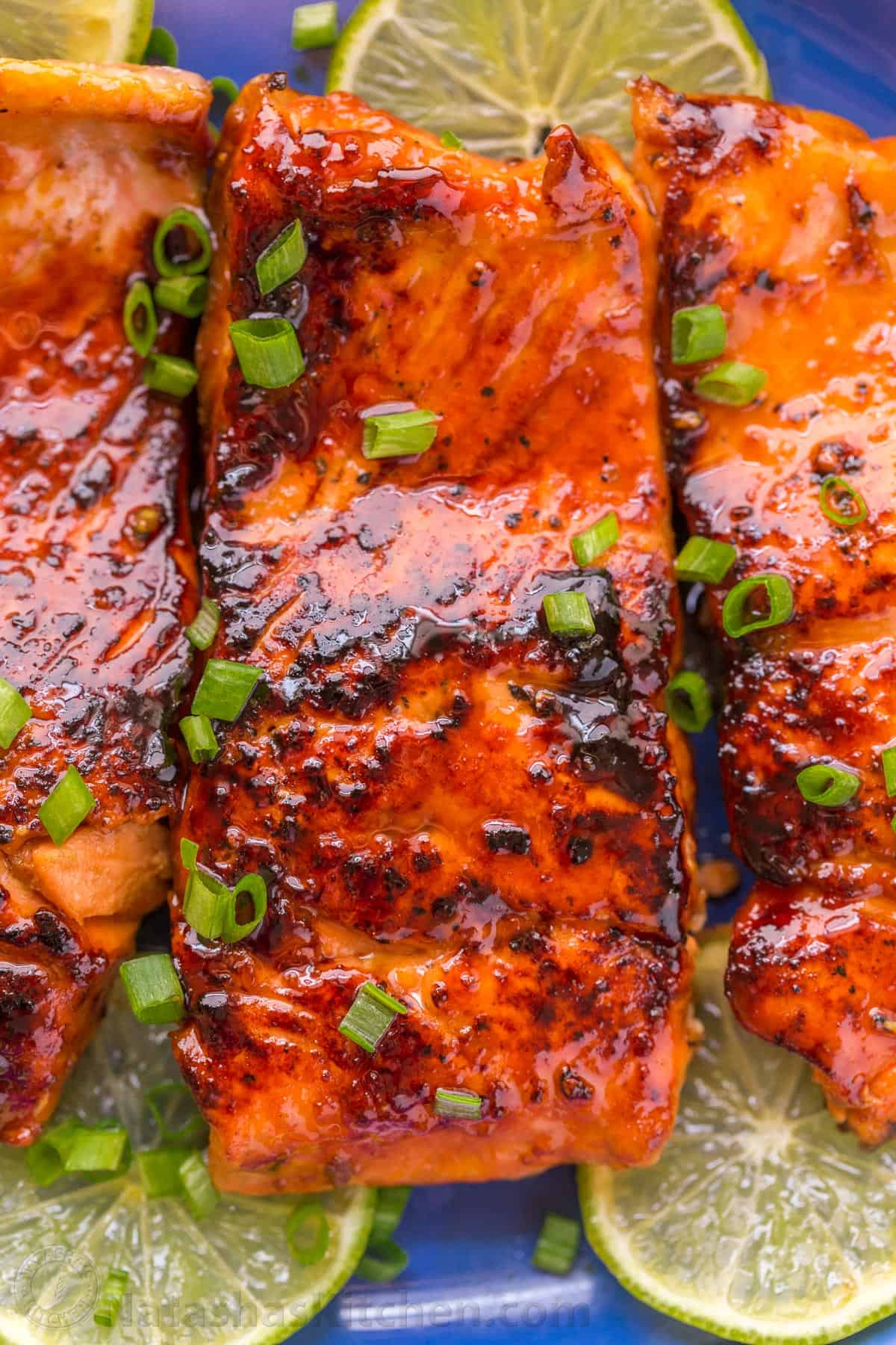 Caribbean-Style Grilled Salmon with Guava Barbecue Glaze