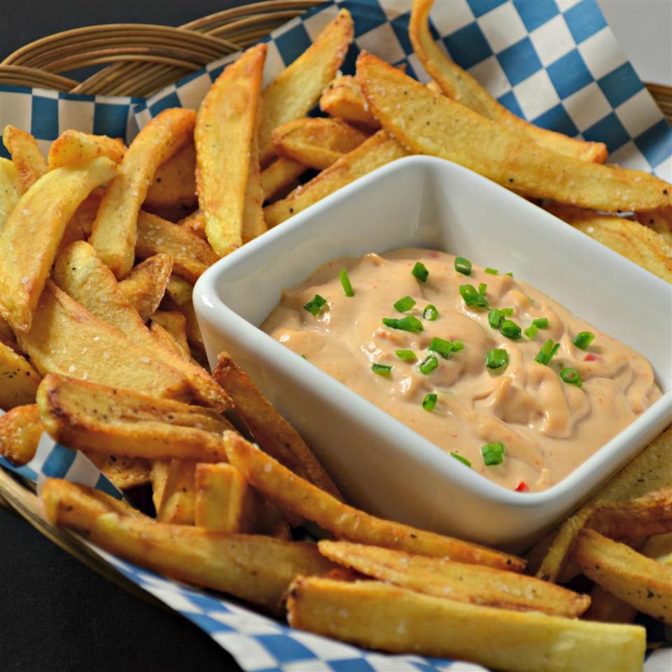 Authentic Belgian Frites with Maitre d'Hôtel Sauce