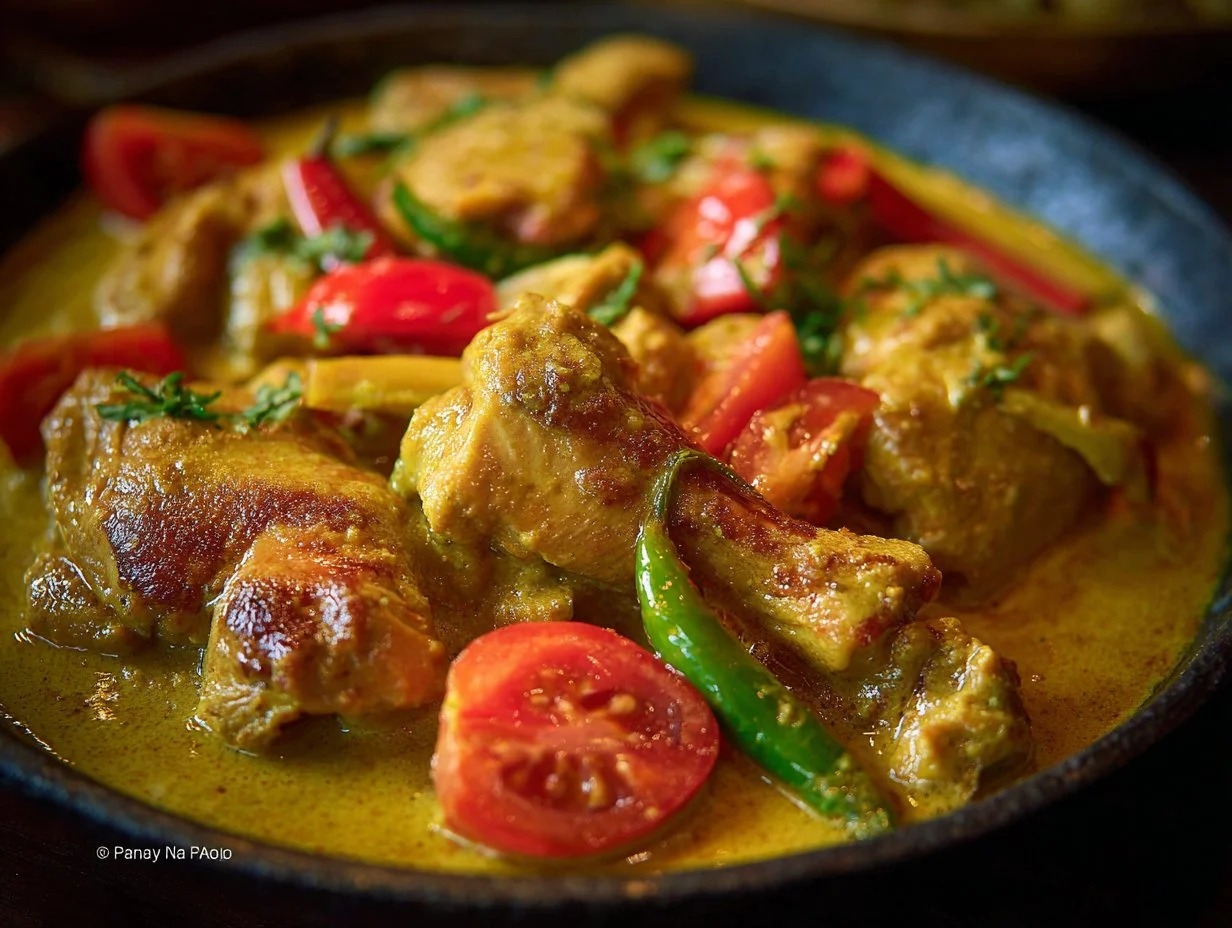 Quick Filipino Chicken Curry with Celery and Ginger