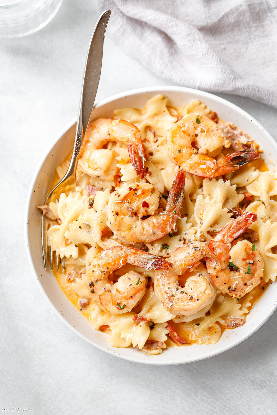 Half-Shell Shrimp Pasta
