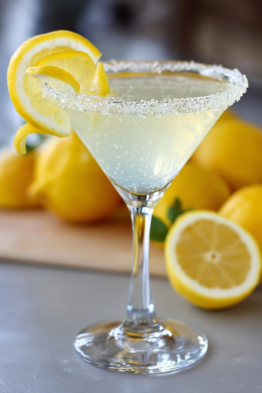 Sparkling Lemon Drop with Tito's Vodka