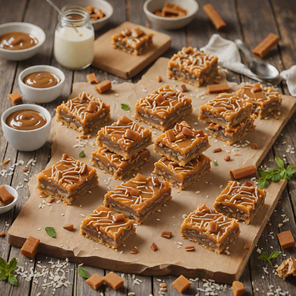 No-Bake Salted Caramel Cookie Bars
