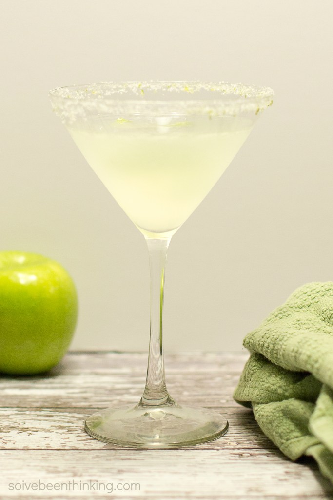 Muddled Green Apple Vodka Sour