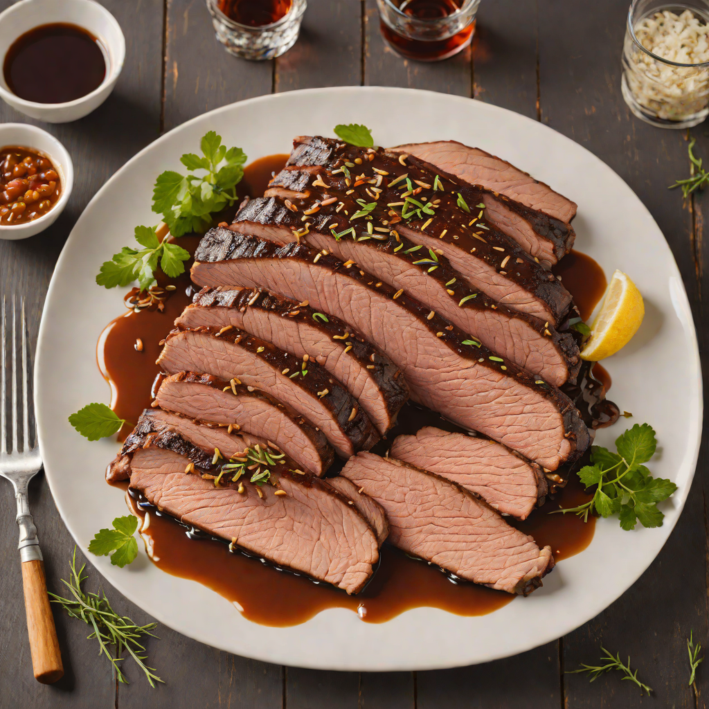 Oak-Smoked Beef Brisket with Missouri Bourbon Glaze