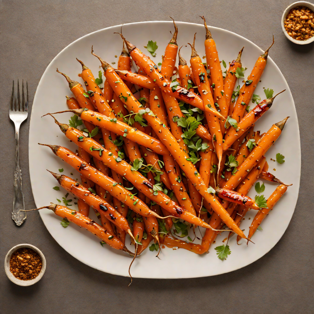 Miso-Glazed Smoked Carrots with Chili and Brown Sugar