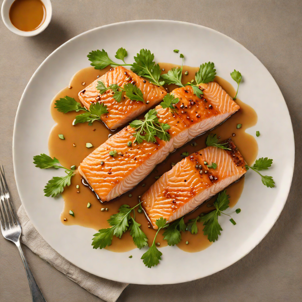 Pan-Seared Salmon with Maple-Miso Glaze