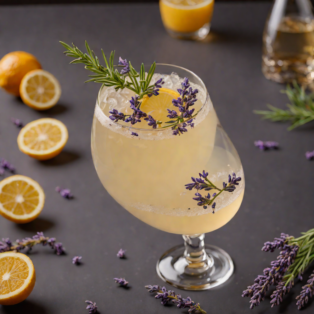 Shaken Honey-Lavender Gin Sour