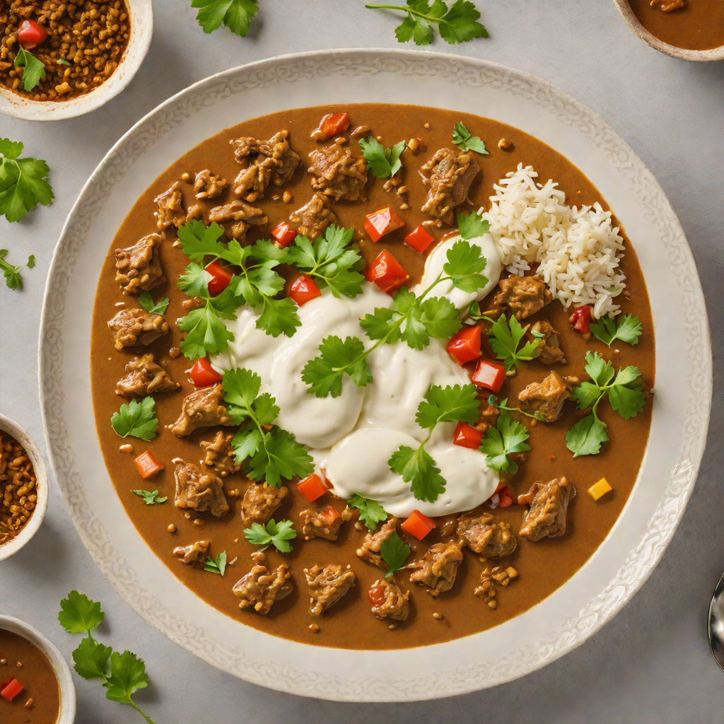 Slow-Cooked Lamb Curry with Garam Masala and Yogurt