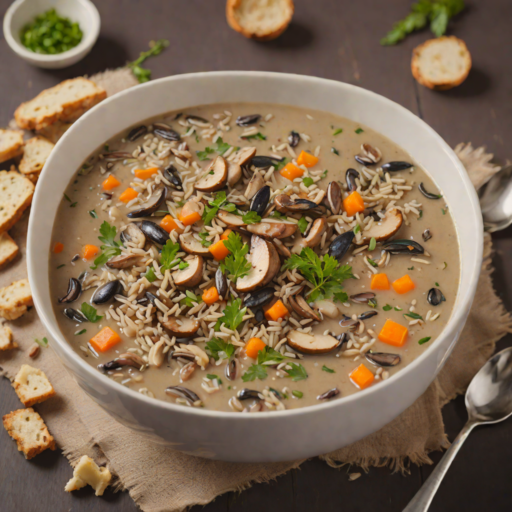 Vegetarian Wild Rice and Mushroom Soup