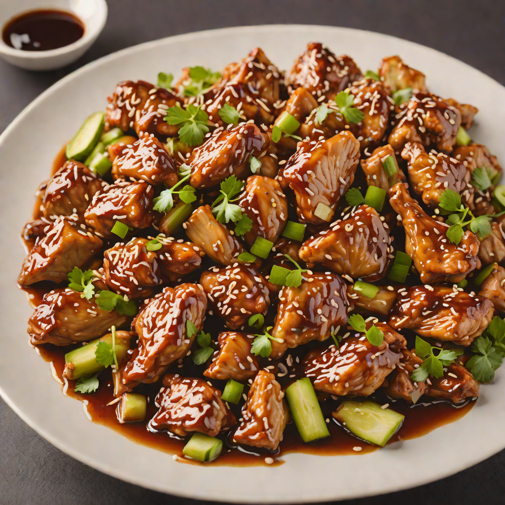 Stir-Fried Chicken with Garlic and Sweet Soy Glaze