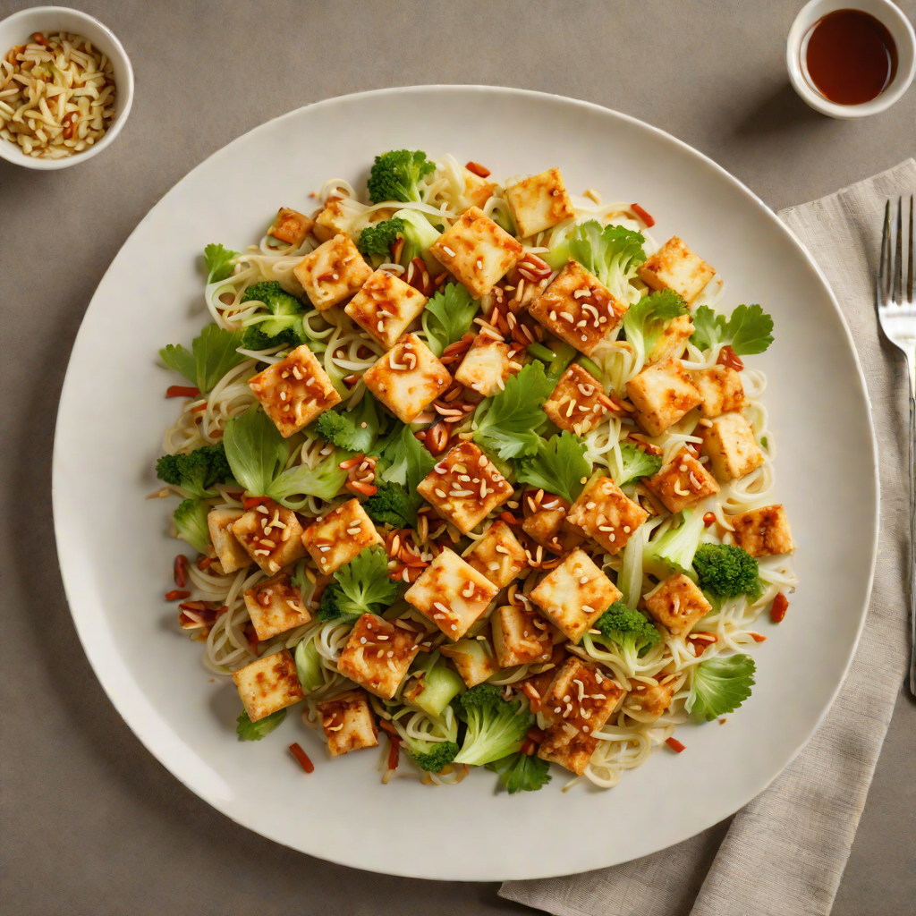 Stir-Fried Tofu with Napa Cabbage and Ginger
