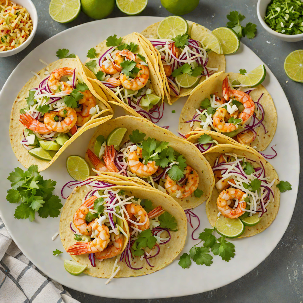 Pan-Roasted Mexican Shrimp Tacos with Cilantro Lime Slaw