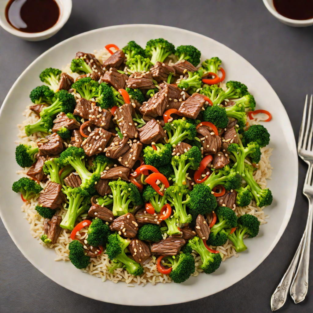 Sautéed Beef and Broccoli Stir Fry with Garlic Soy Sauce