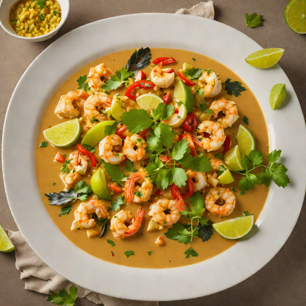 Tiki-Inspired Coconut and Lime Seafood Curry