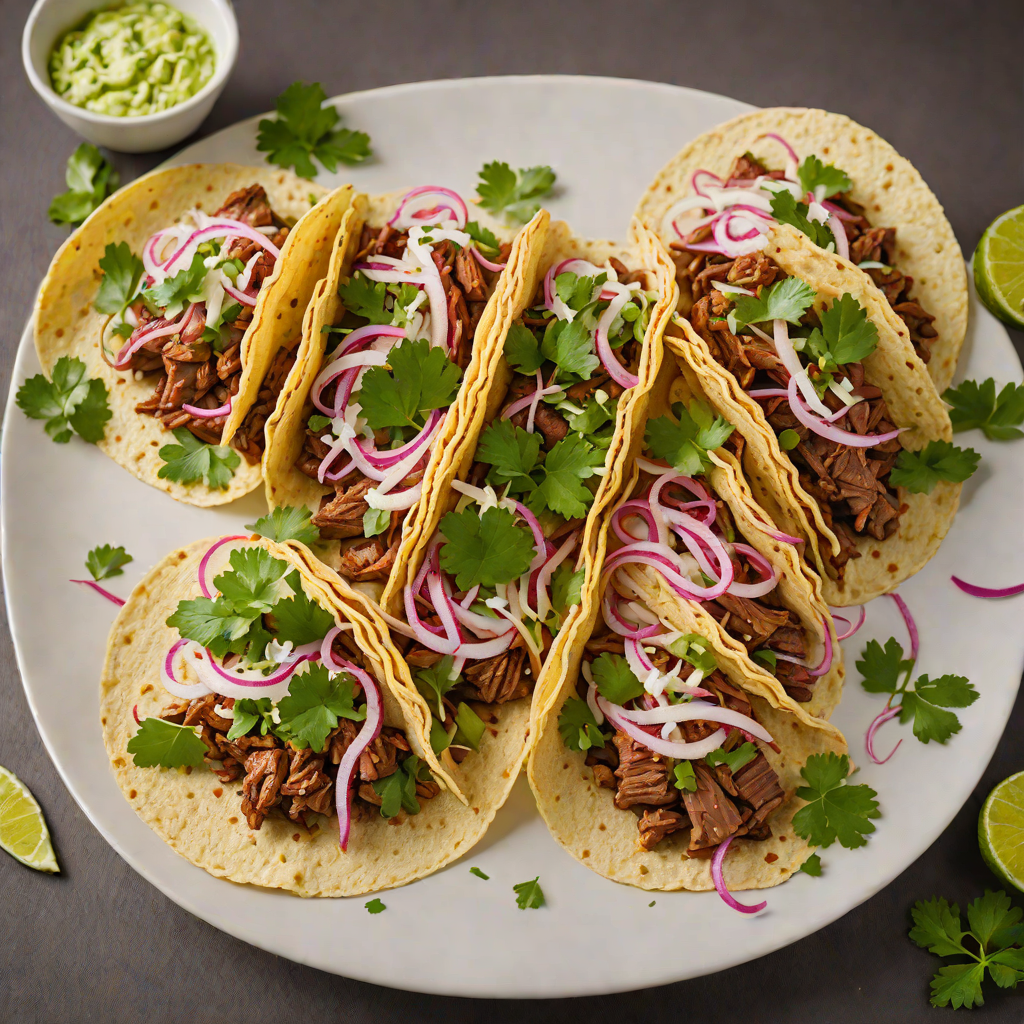 Wood-Fired Brisket Tacos with Pickled Onion and Cilantro