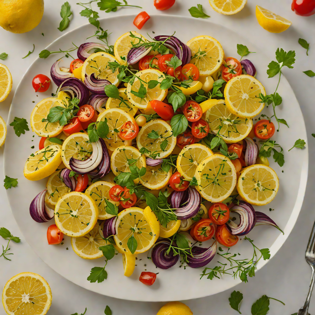 Sautéed Lemon-Garlic Vegetables with Herb Drizzle