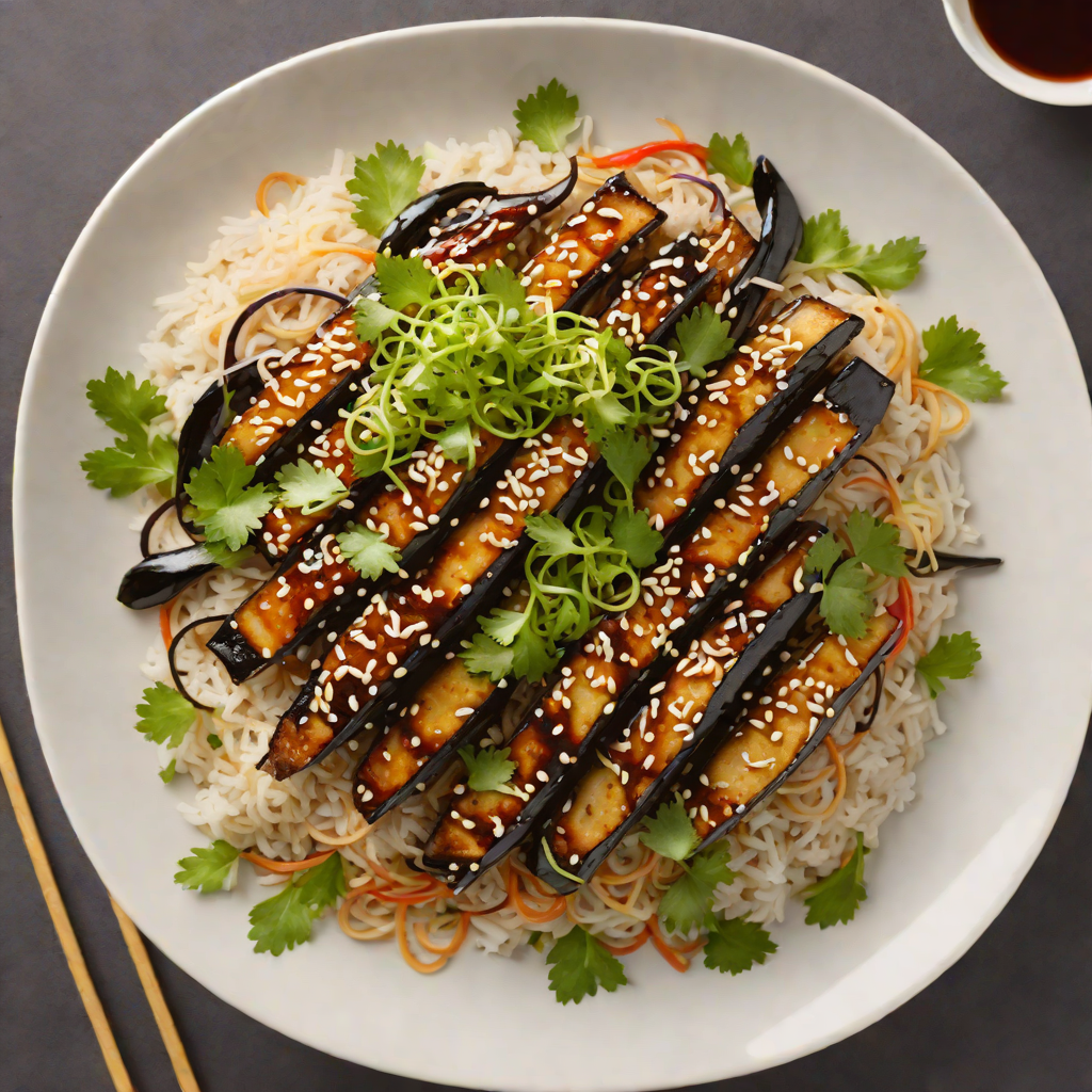 Miso-Glazed Eggplant Donburi