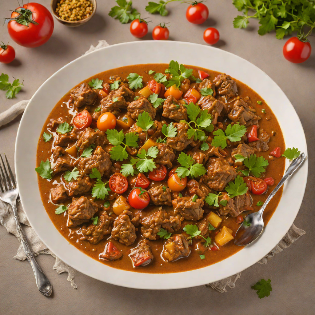 Slow-Cooked Lamb Curry with Garam Masala and Fresh Tomatoes