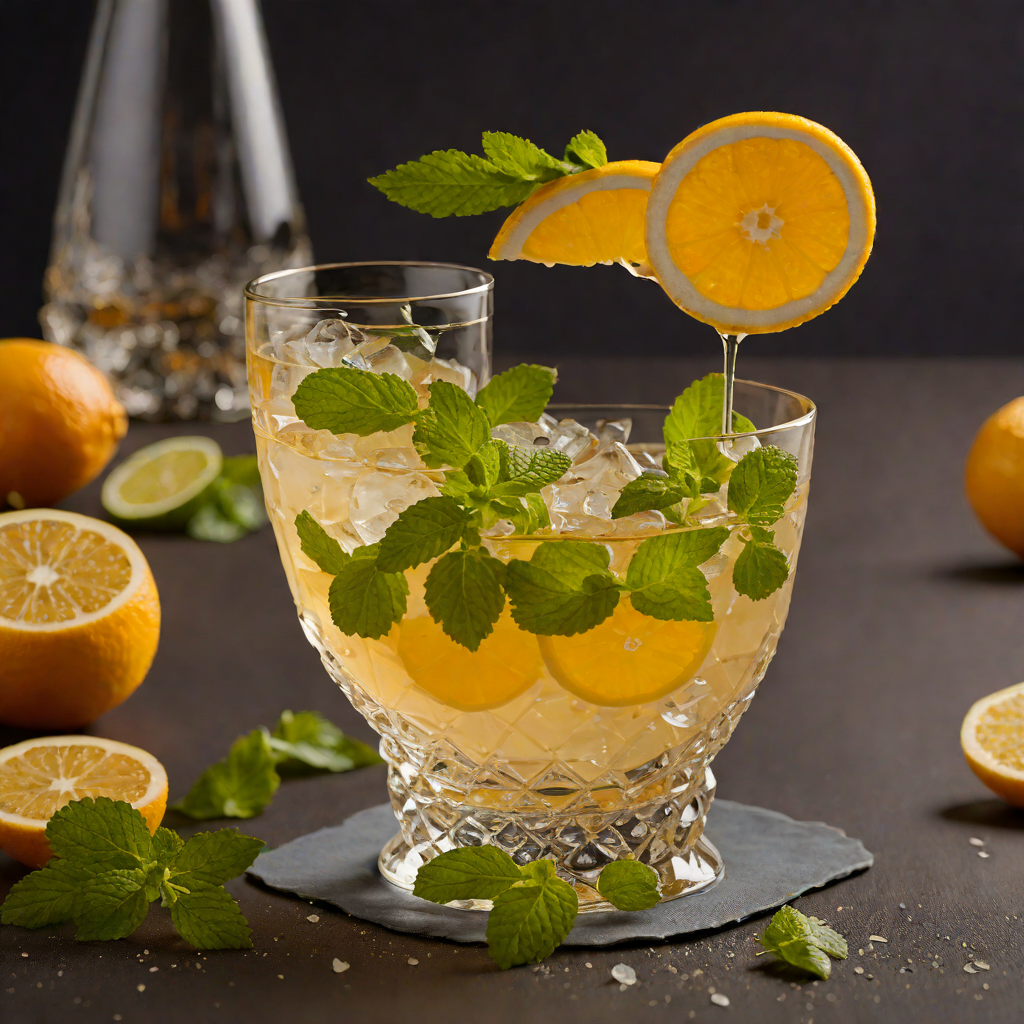 Citrus-Mint Imbibe Cocktail with Honey Syrup