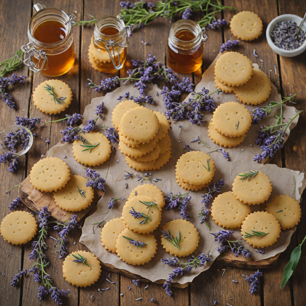 French-Inspired Honey Lavender Shortbread Cookies