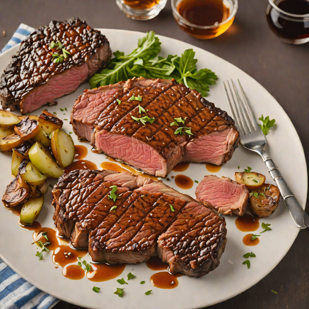 Grilled Bourbon-Maple Glazed Ribeye for Father’s Day
