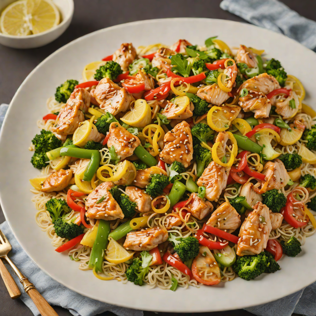 Sour Lemon-Ginger Chicken Stir Fry