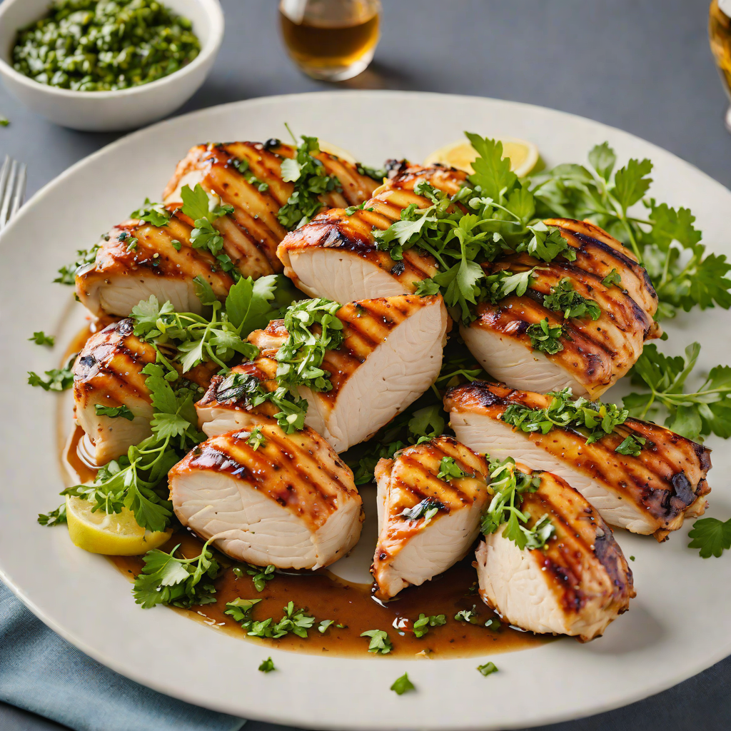 Maple Grove Style Grilled Chicken with Herb Chimichurri