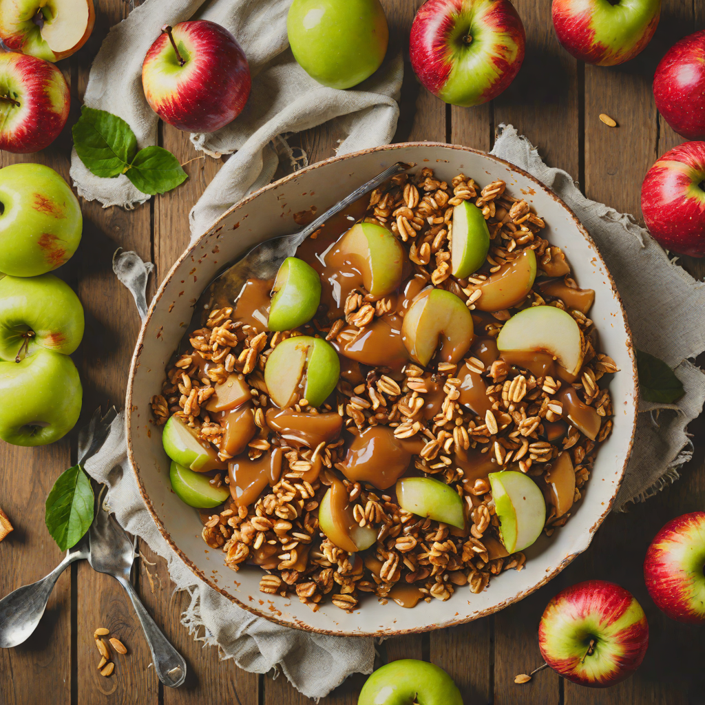 Stovetop Salted Caramel Apple Crisp