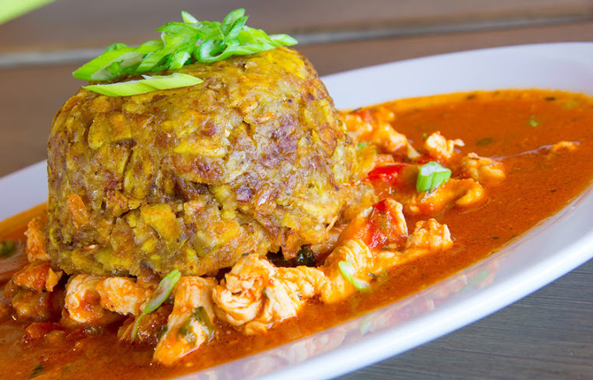 Mofongo de Champiñones con Queso