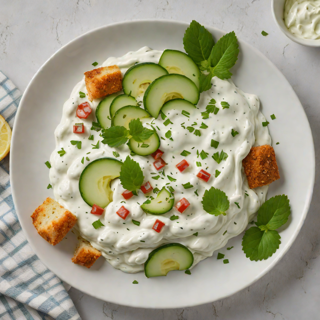 Quick Tzatziki Sauce with Greek Yogurt and Cucumber