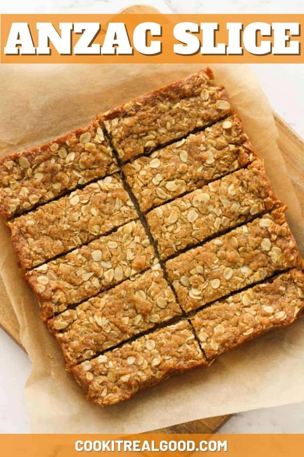 No-Bake Anzac Slice with Coconut and Golden Syrup