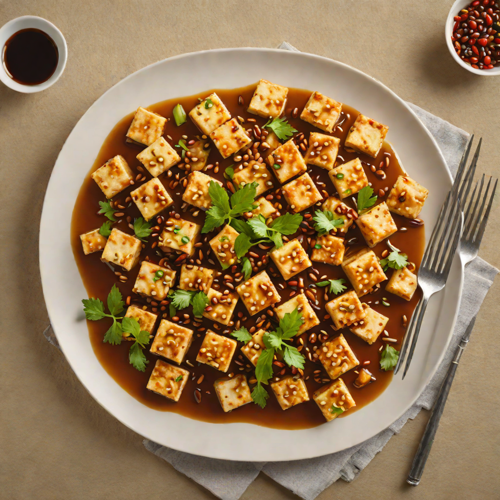 Stir-Fried Tofu with Szechuan Peppercorn and Garlic Sauce