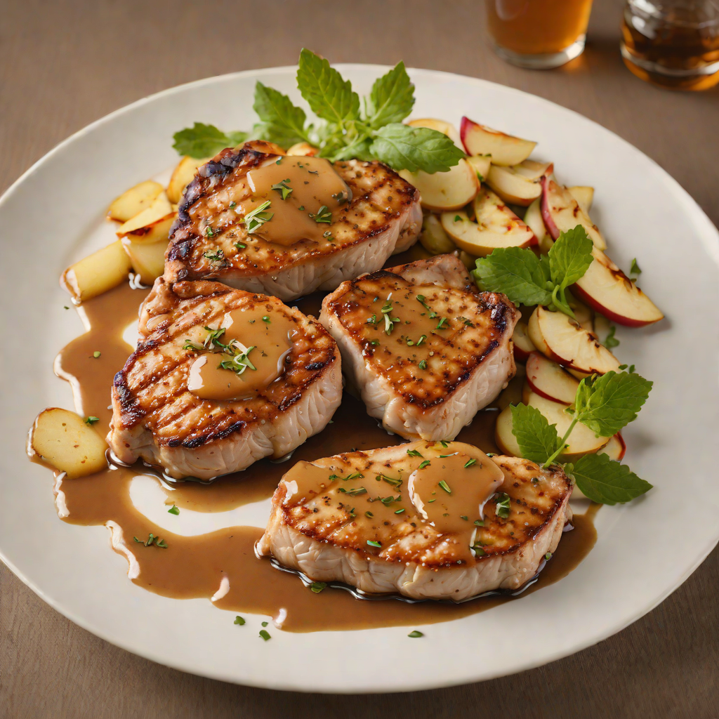 Pan-Seared Pork Chops with Apple-Cider Reduction
