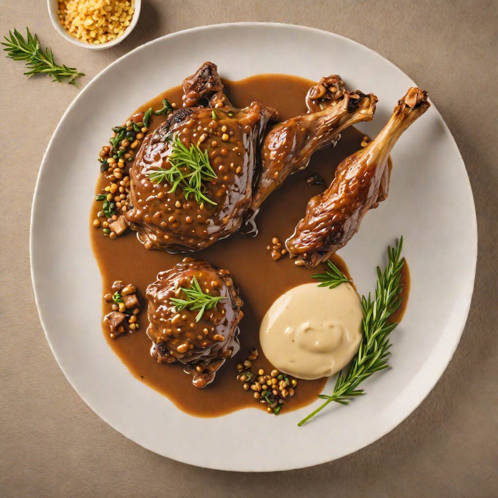 Slow-Cooked Lamb Shank with Wattleseed Gravy