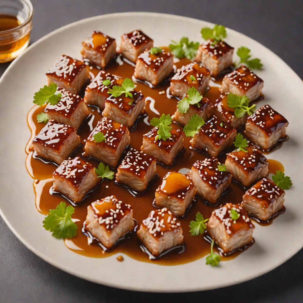 Pan-Fried Pork Belly Bites with Honey Soy Glaze