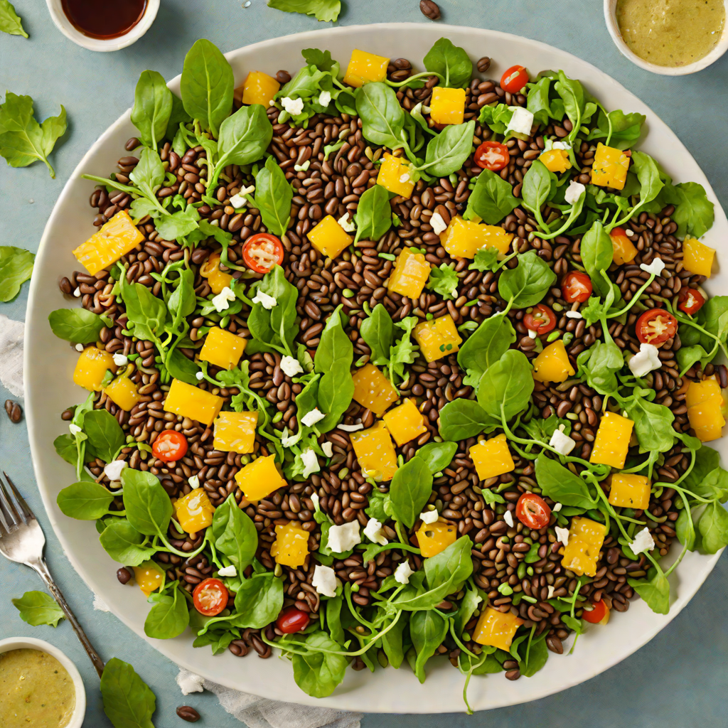 Coffee-Spiced Ethiopian Lentil Salad with Citrus Vinaigrette