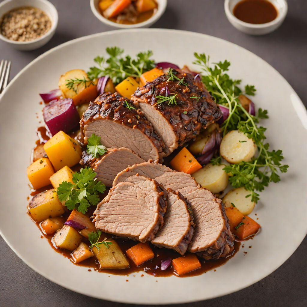 Slow-Cooked Pork Shoulder with Root Vegetables