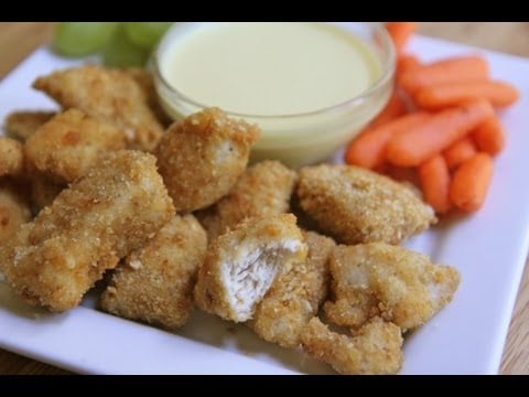 Crispy Carrot-Boosted Chicken Nuggets with Honey Mustard Dip