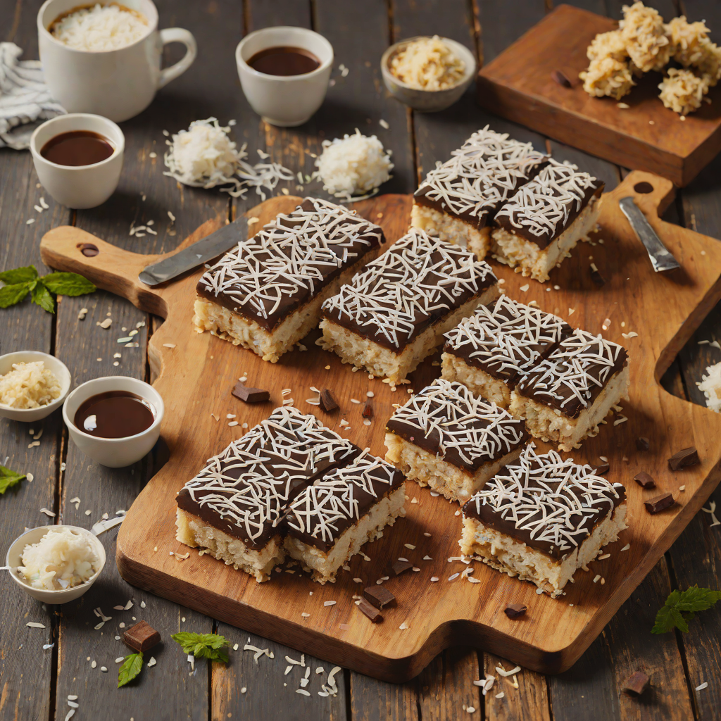 No-Bake Lamington Slice with Coconut and Chocolate Glaze