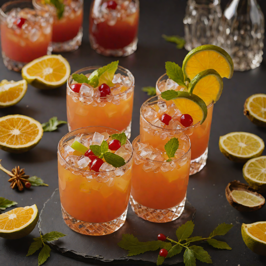 Tropical Spiced Rum Punch