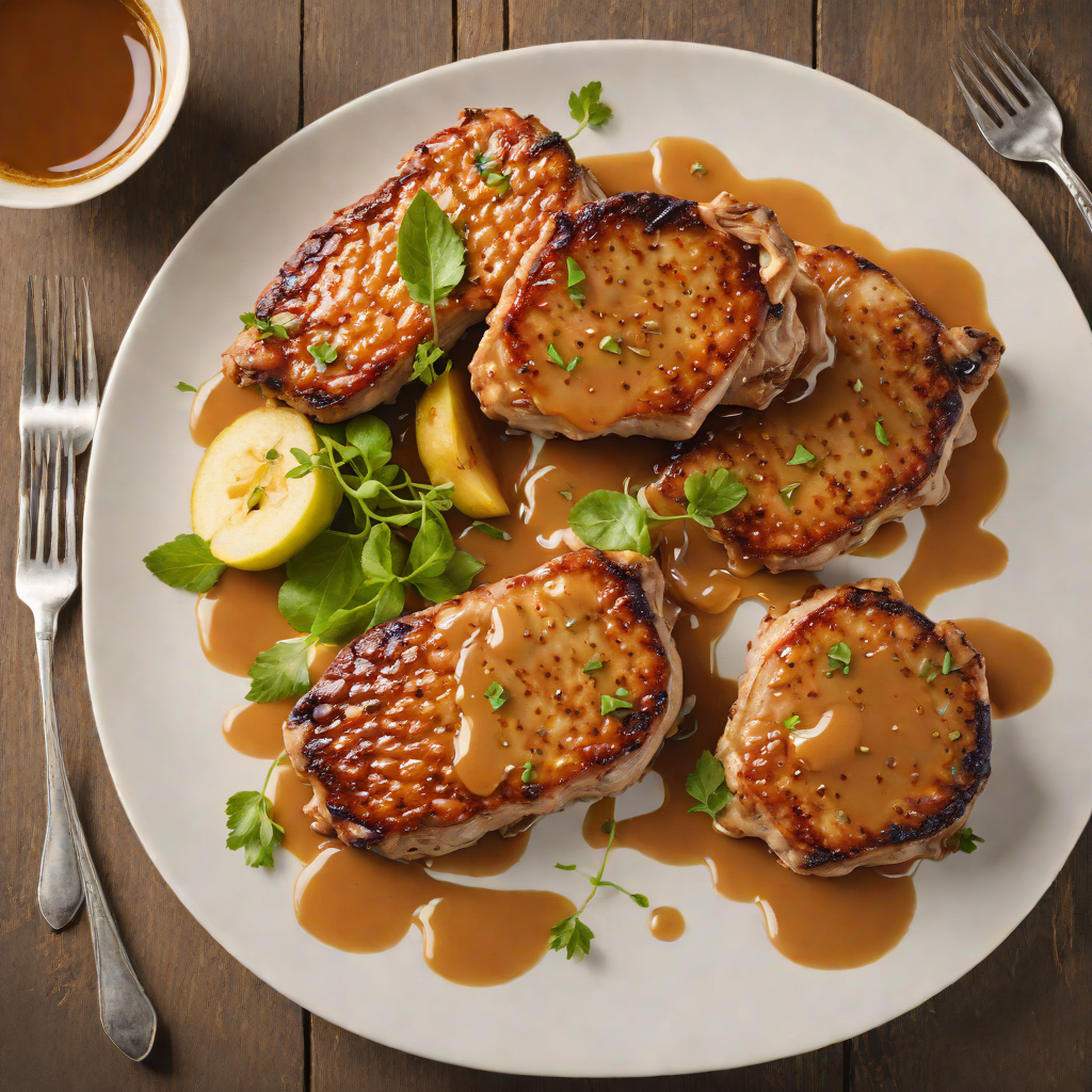Pan-Seared Pork Chops with Honey-Apple Glaze
